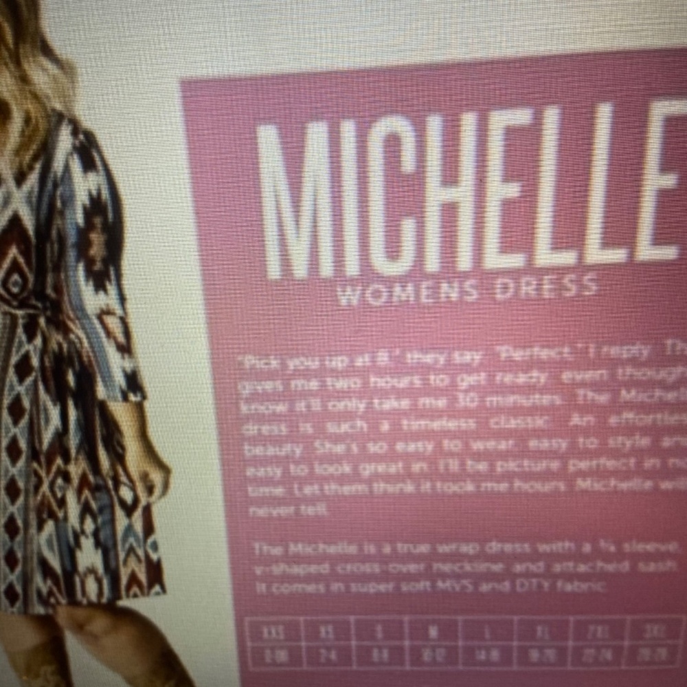 Lularoe Michelle dress slinky new with tags large - Picture 3 of 3